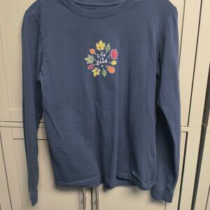 Women's Small Life is Good Long Sleeve Shirt